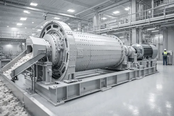 Ball mill grinding quartz to fine mesh sizes