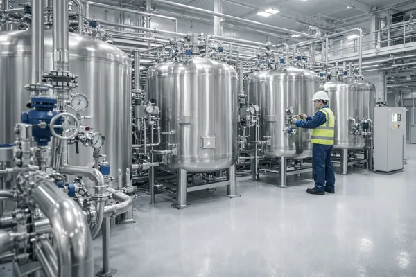 Chemical purification tanks for quartz acid treatment